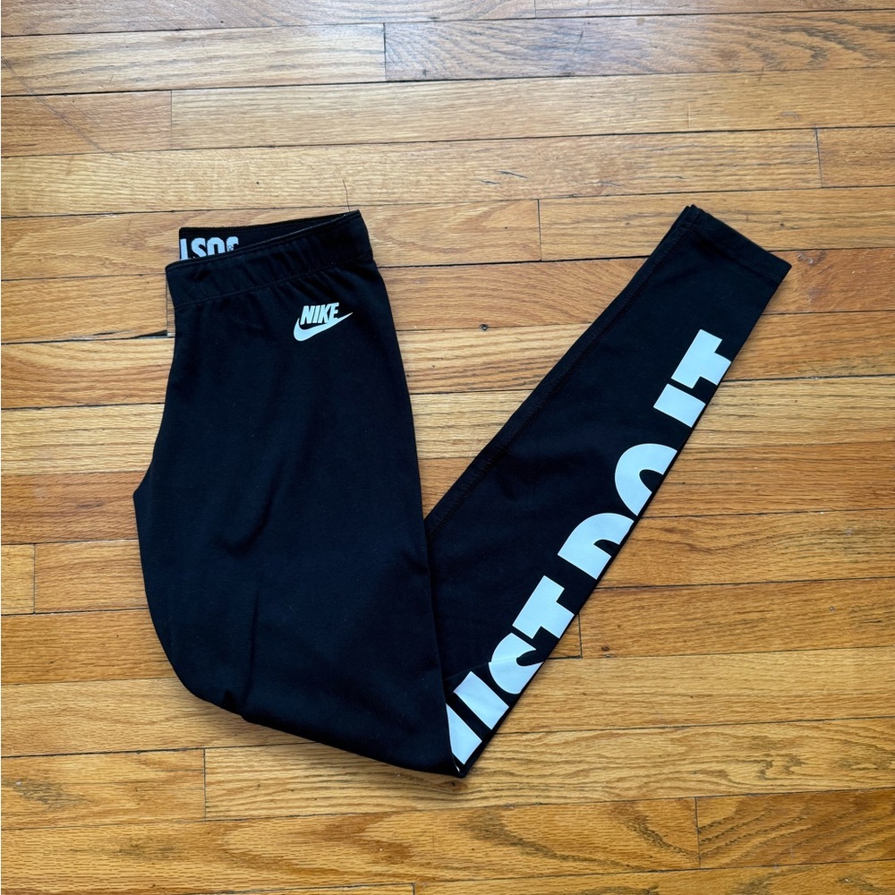 Nike Black and White Leggings